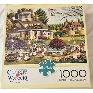 Buffalo Games Charles Wysocki Love 1000 Piece Puzzle Complete Hand Counted with